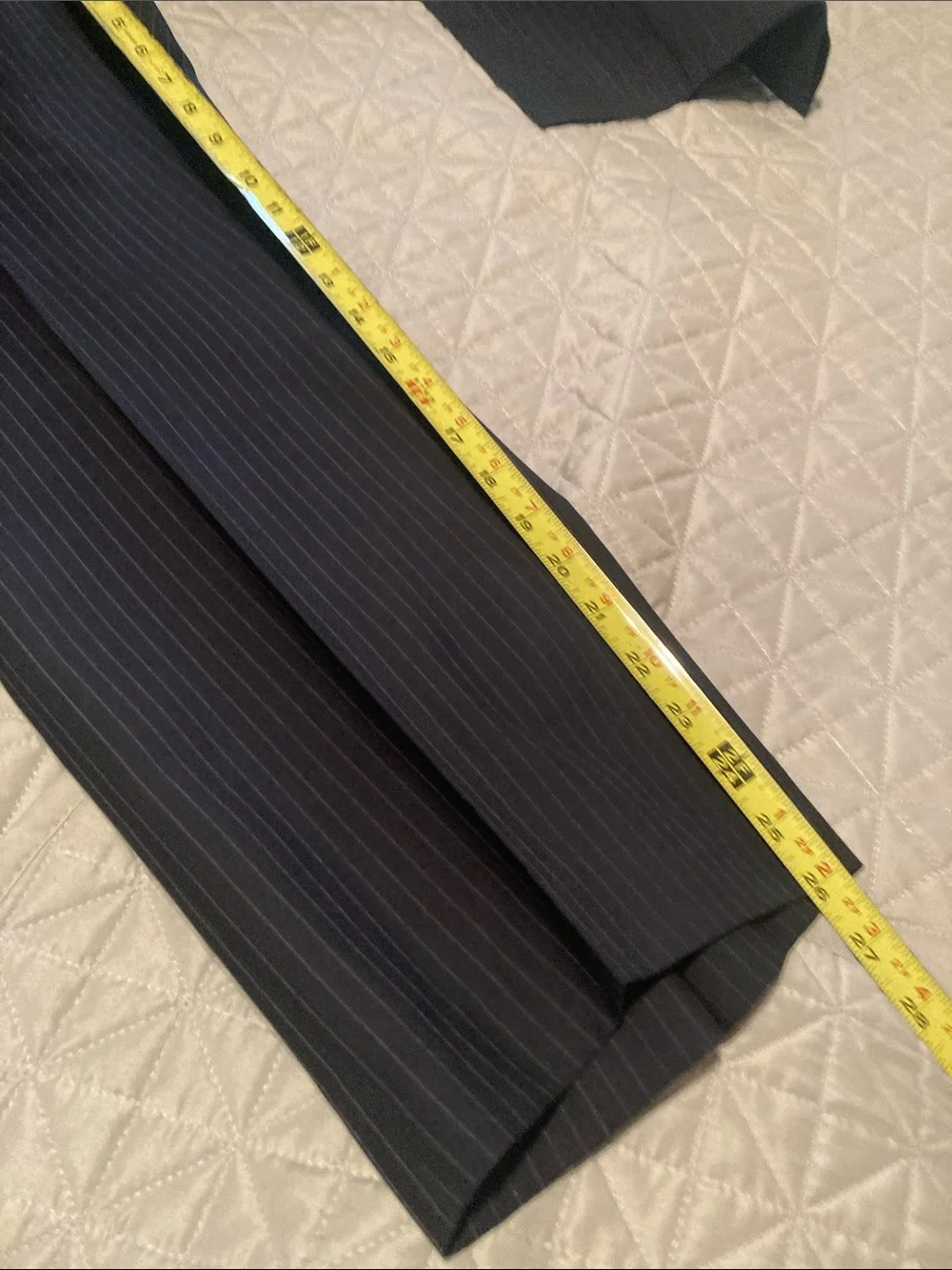 Men's Tailored Navy Pinstripe Suit Blazer